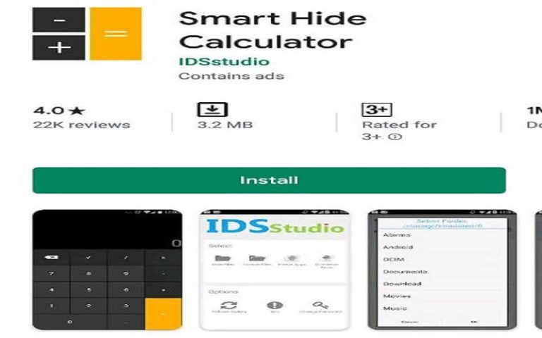 smart hide calculator