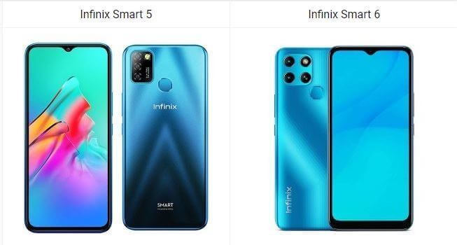 Difference Between Infinix Smart 5 And Infinix Smart 6
