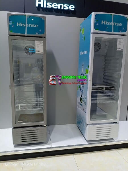 Hisense 282L and 382L showcase fridge Upright emmarnitechs.com